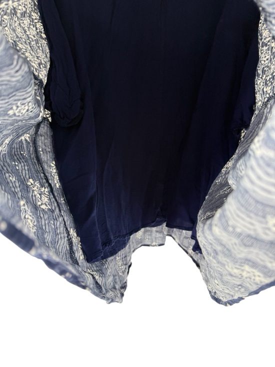 Anthropologie Maeve Carlita Navy Long Full Sleeve Tassel Festival  Dress Medium - Picture 13 of 17